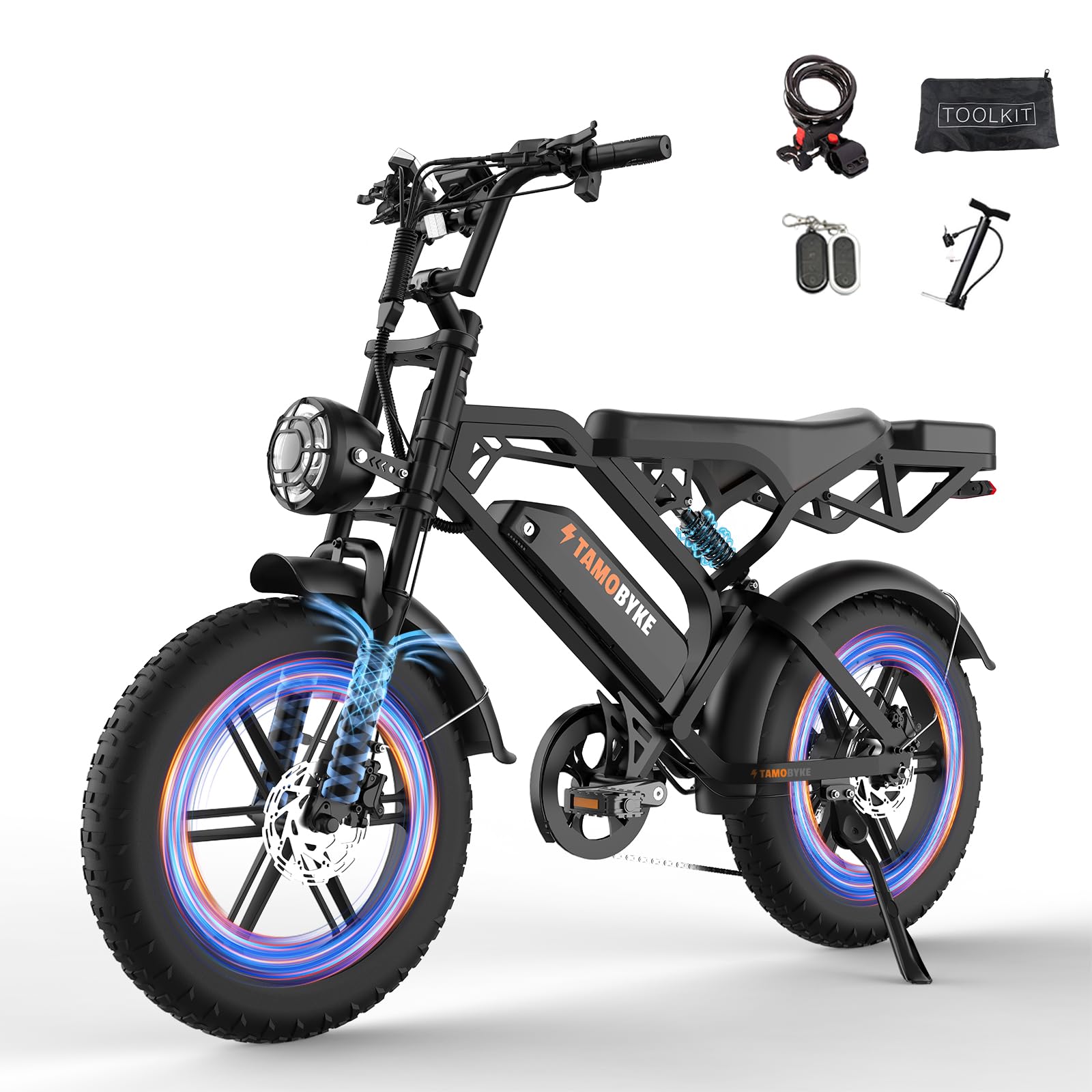 Sponsored Ad - V20/V29 Series Electric Bike for Adults, 1500W/2000W Motor (Peak), 30MPH/32MPH Electric Dirt Ebike,20'' Fat Tire E-bike with 48V 15.6AH Battery,Full Suspension Hydraulic Brakes, Snow, Sand, Road