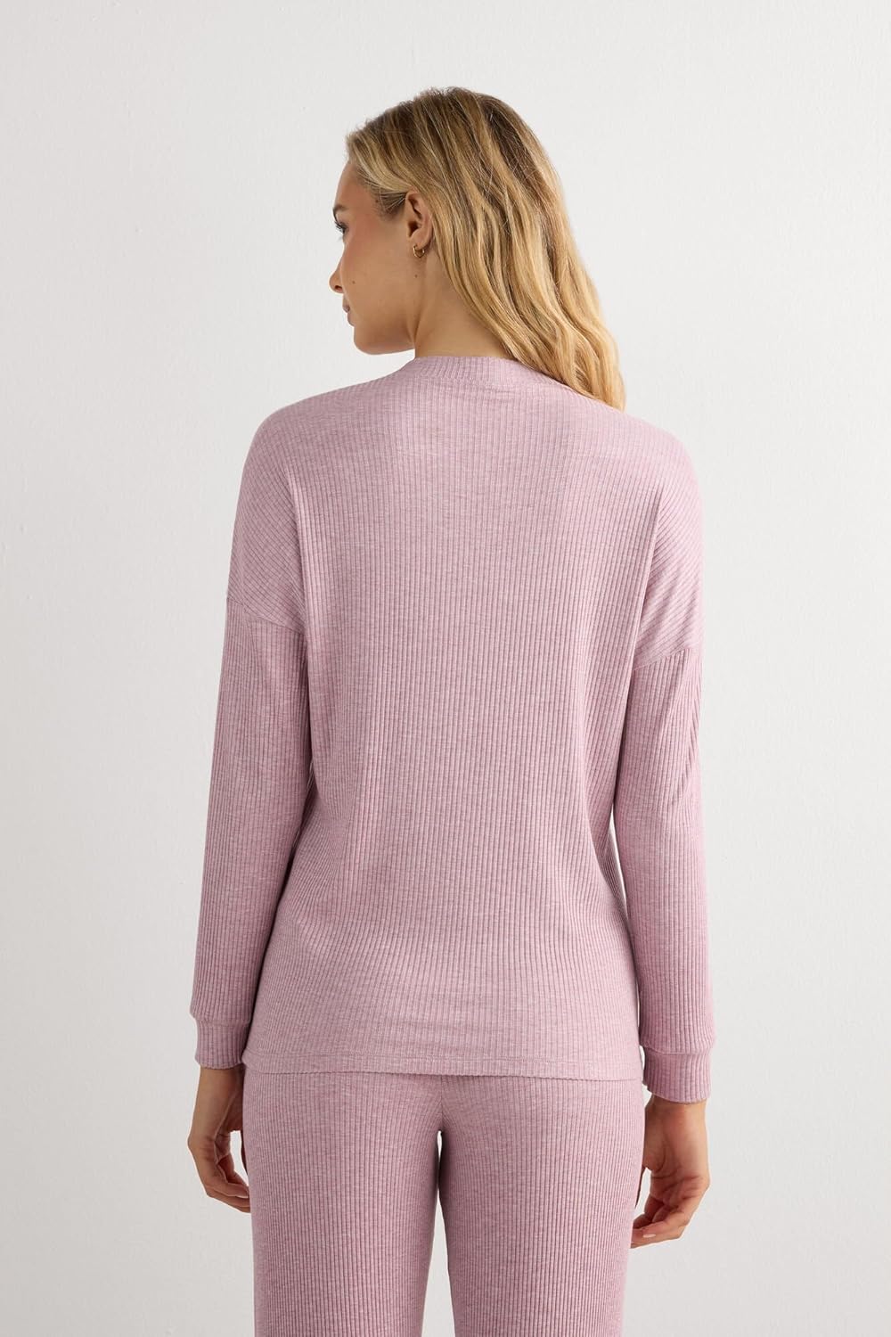 Intimissimi Woman's Chic Comfort Long Sleeve Modal Button-Up Top - Image 3