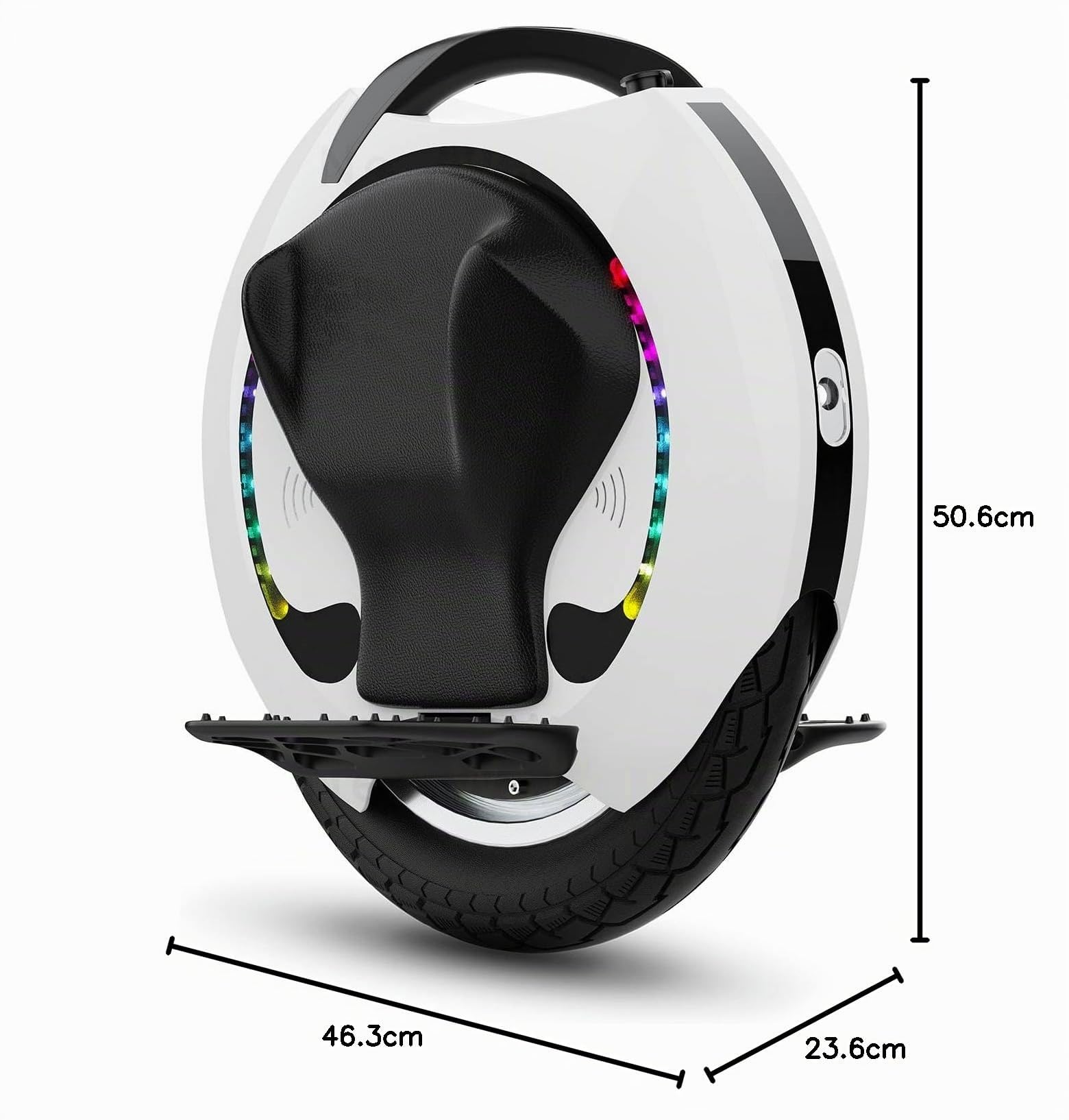 KINGSONG Gyroroue électrique KS-16S 840 Wh, Adulte,Blanche, Moteur 1200W, Autonomie jusqu'à 75km, bridée 35km/h, Pneu Gonflable 18”, Haut-Parleur et Bluetooth