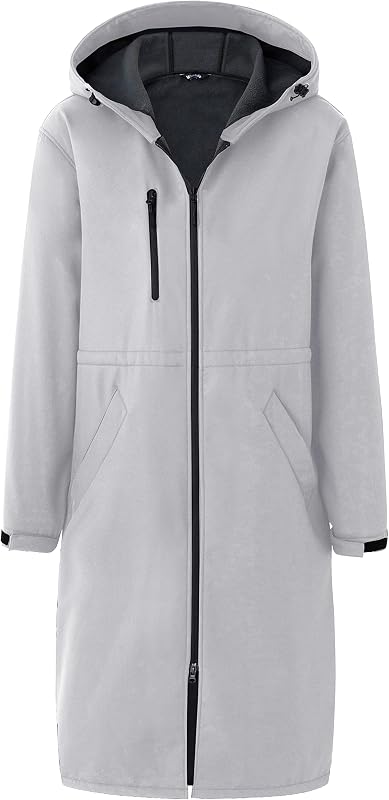 wantdo Unisex Waterproof Swim Parka Long Cover Up Coat for Adult and Youth