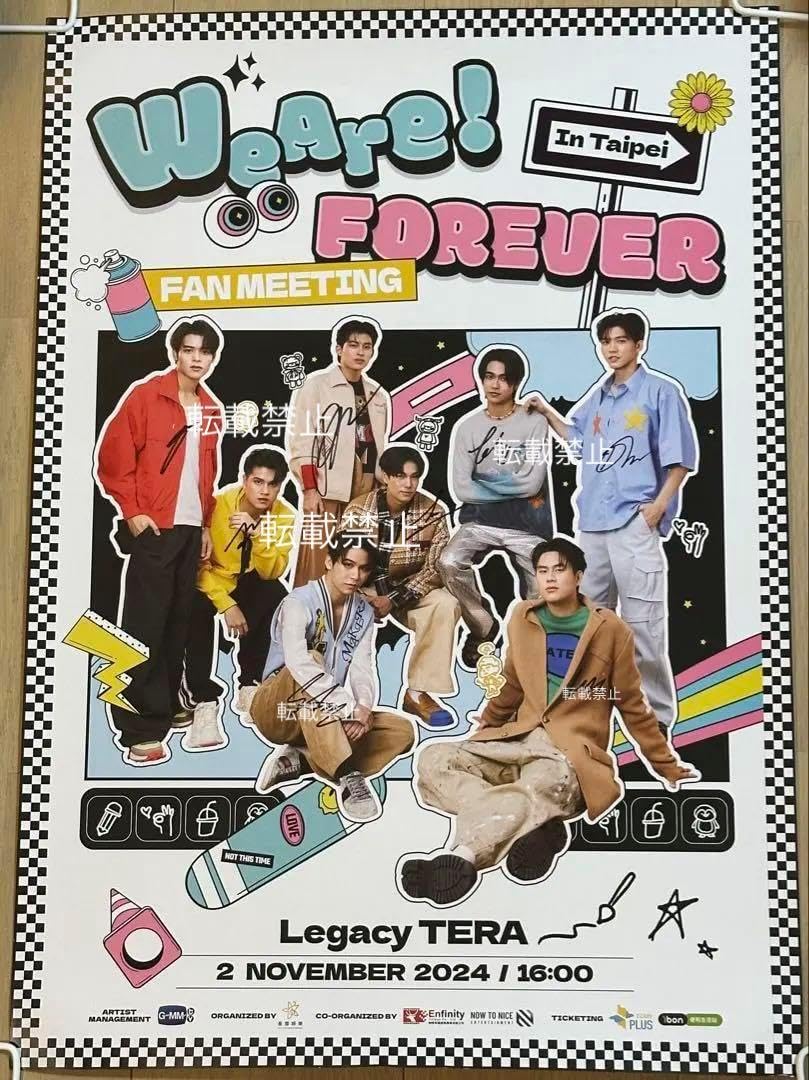 gmm We Are Forever Fancon サイン入り ポスター GMMTV We Are Forever Fancon サイン入り ポスター