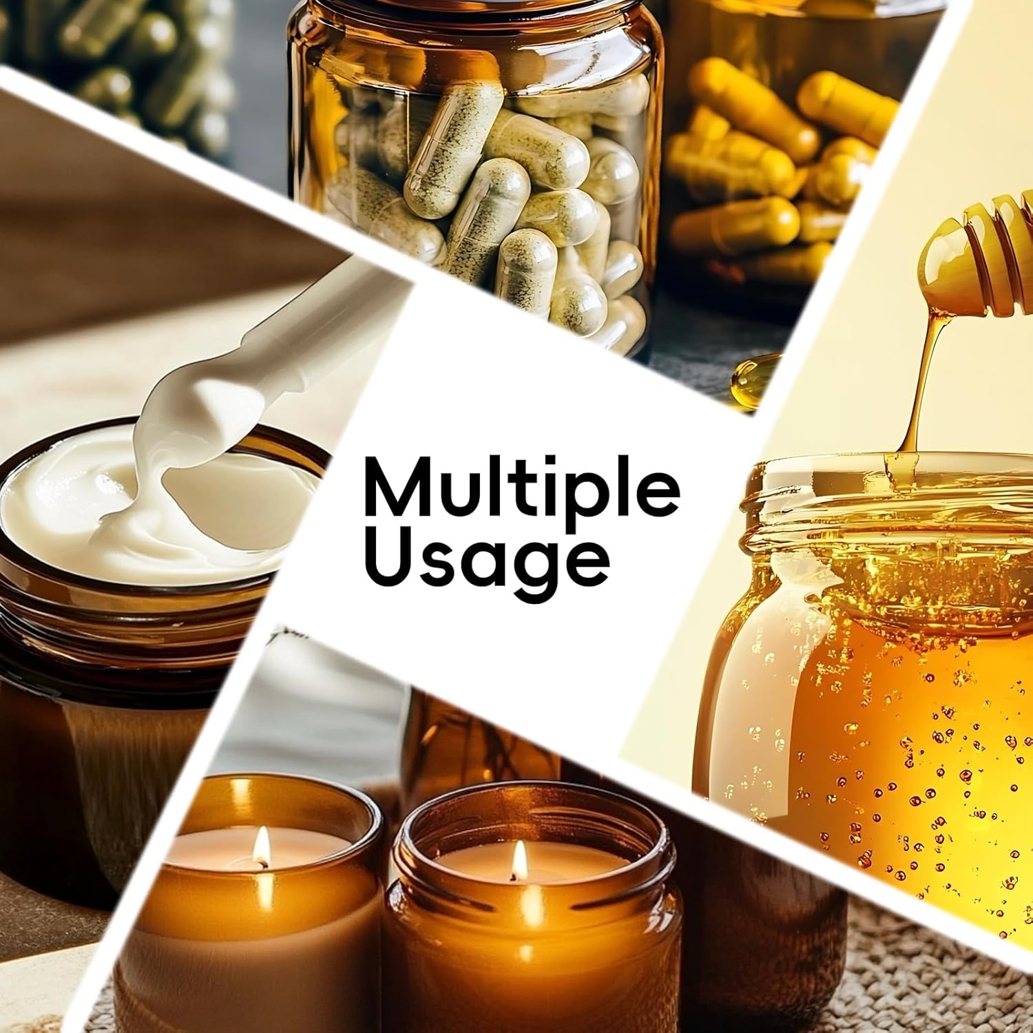 15 Pack 4 oz Glass Jars with Lids, Amber Refillable Containers with Inner Liners - Empty Cosmetic Jars with Labels & Spatulas for Makeup Lotion Candles Jam Storage