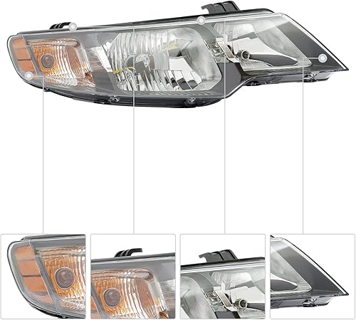 Miniatura 7 de Conjunto de faros delanteros para Kia ForteForte Koup EX LX SX 2010-2013, faros halógenos para faros delanteros izquierdo y pasajero derecho,