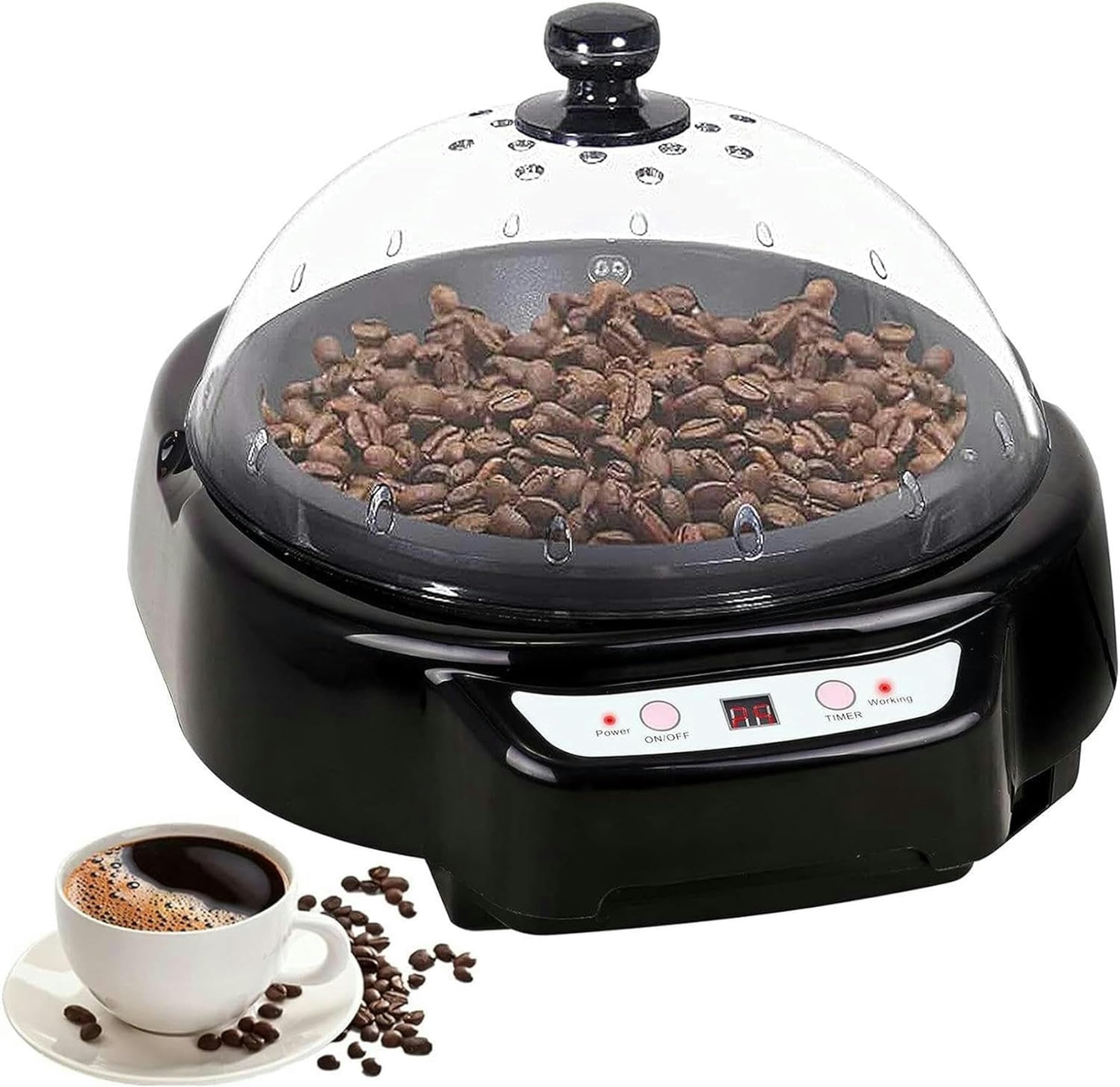 Torréfacteur de café électrique avec fonction de synchronisation précise de 500g