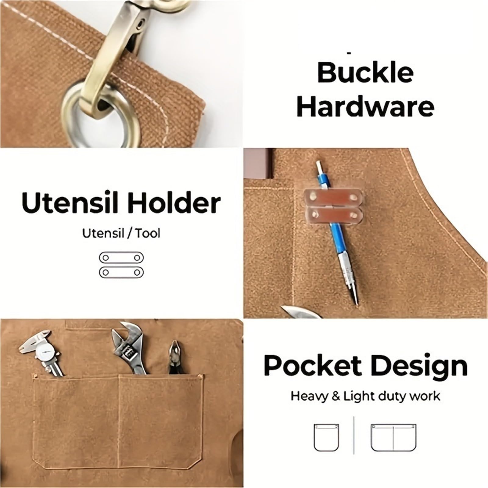 Lot de 2 tabliers croisés for femmes et hommes, travail for restaurant, bar, boutique, café, salon beauté, manucure, uniforme, outils décoration pour Hommes et Femmes