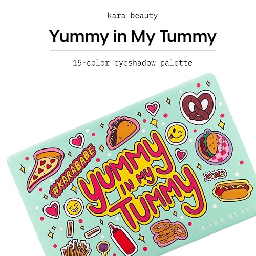 Miniatura 2 de Kara Beauty YUMMY IN MY TUMMY - Paleta de belleza creativa de 15 tonos con acabado múltiple - VEGAN