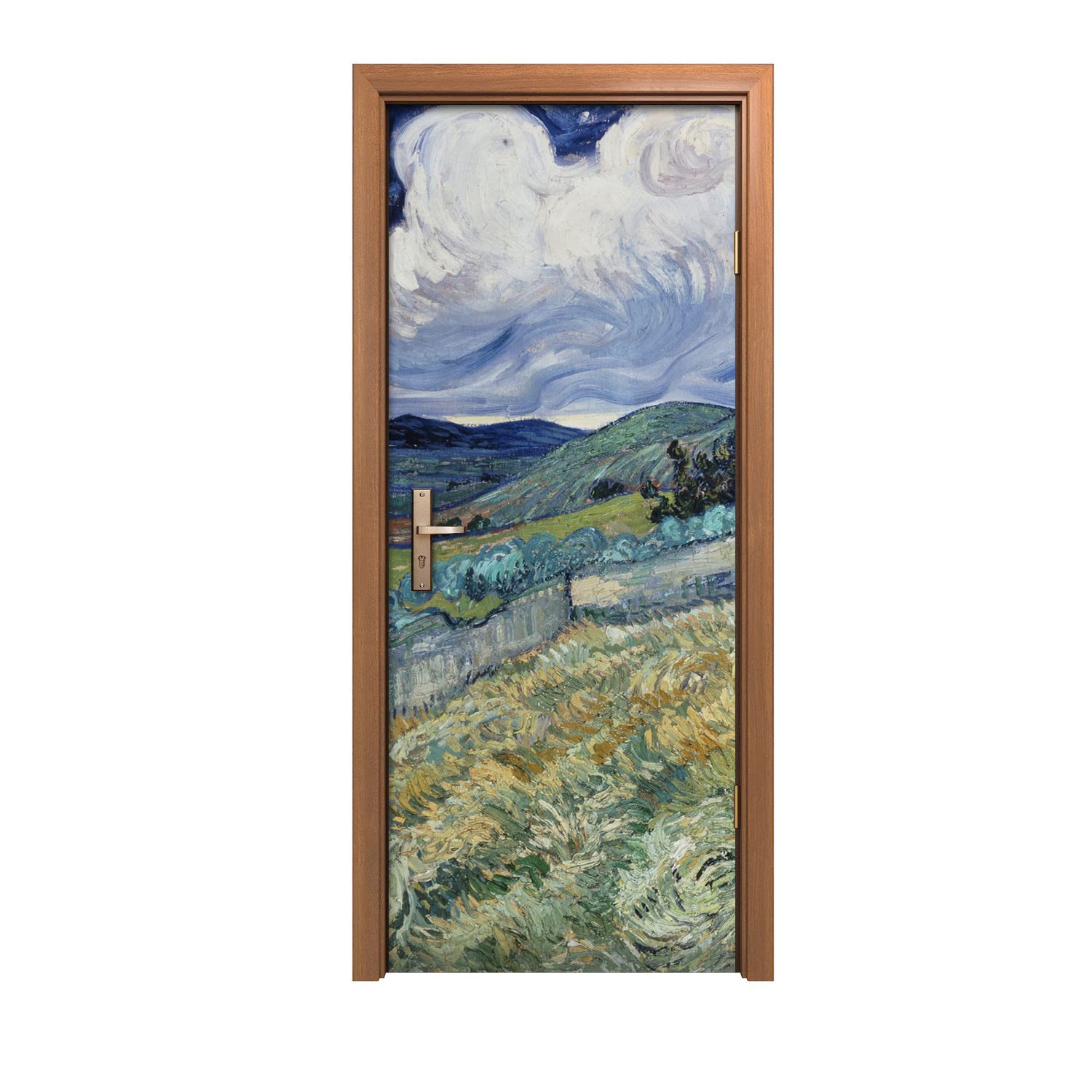 Autocollant de porte haute définition 90x200cm pour transformer votre mur style montagne