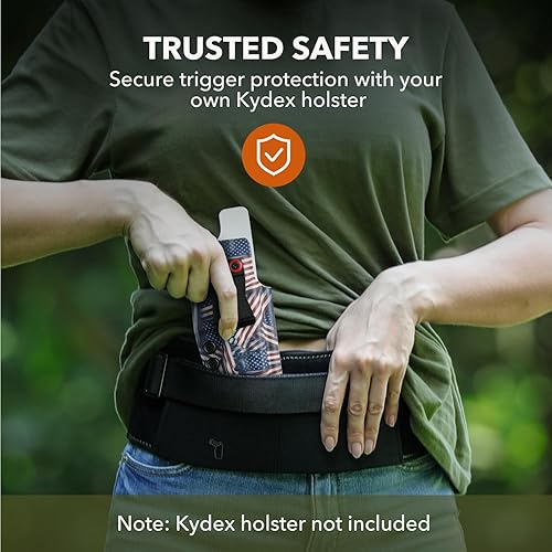 Miniatura 3 de MUNALO Belly Band Holster for Women & Men Gun Holsters for Concealed Carry Tactical Pistol Belt Compatible with Any Kydex Holster for Running,