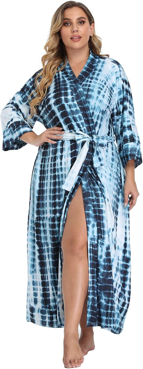 Women's Plus Size Long Robes Kimonos Plus Size Maternity Robes Delivery Robes Sleepwear
