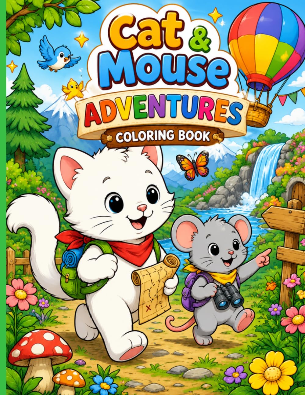 Cat and Mouse Adventures Coloring Book