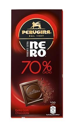 Perugina Chocolate Bars 3oz 1 Bar/unit Bittersweet Chocolate 70%