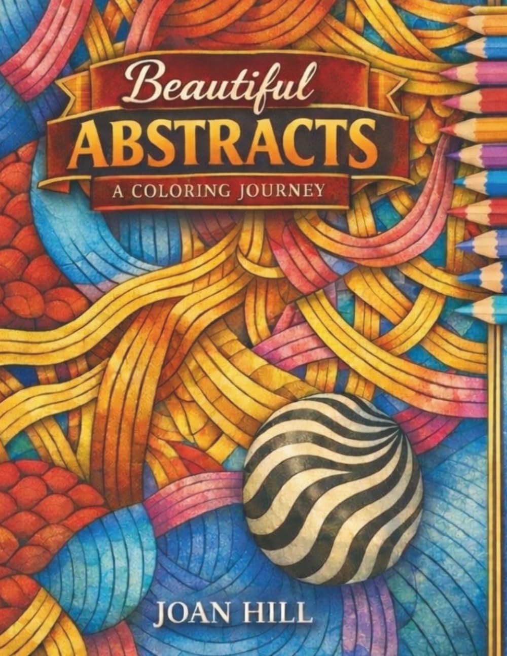 Beautiful ABSTRACTS: A Coloring Journey