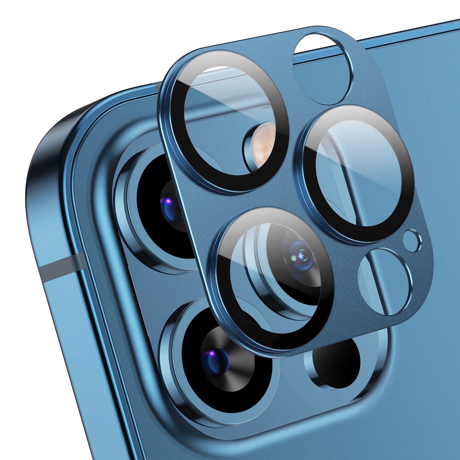 Korecase Camera Lens Protector For IPhone 16 & 16 Plus - Navy Blue Tempered Glass Cover