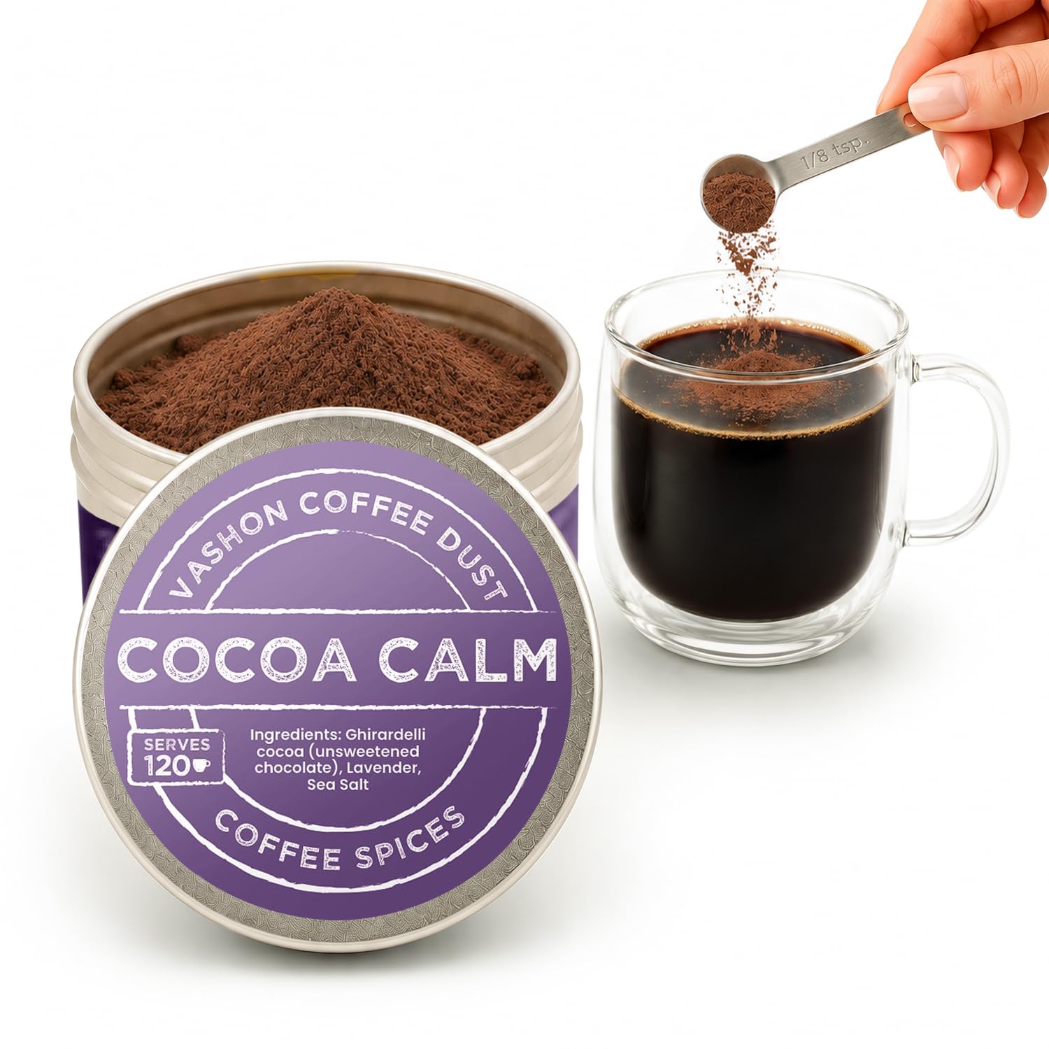Amazon.com: Coffee Dust Cocoa Calm Flavoring Powder, Syrup
