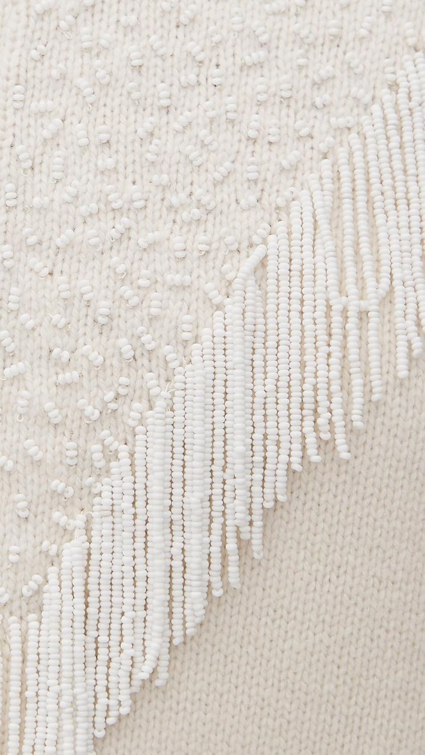 THE GREAT. Women's The Beaded Fringe Cardigan