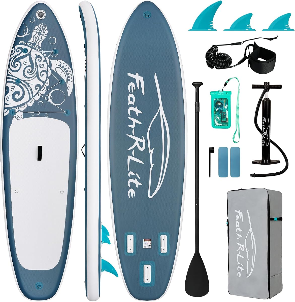 Inflatable Stand Up Paddle Board with Beginner SUP Accessories | 10’6’’/11' Ultra-Light SUP,Anti-Slip EVA Deck,Versatile Yoga Inflatable Paddle Boards for Adults & Youth of All Skill Levels