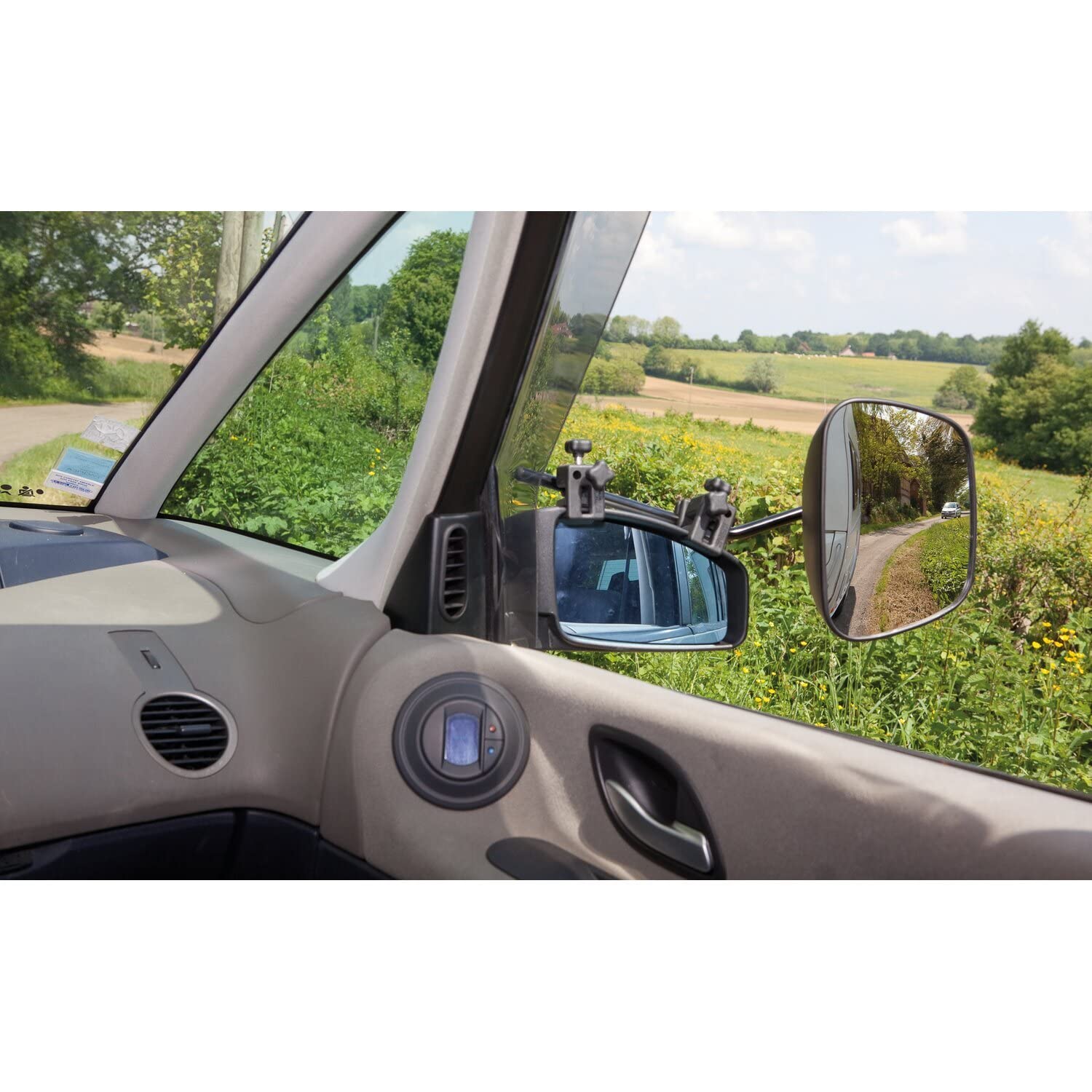 Specchietto Convesso XXL Universale Per Auto - Confezione Da 2 Pezzi Con Braccio Regolabile