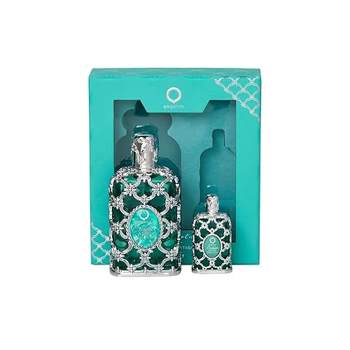 Orientica Azure Fantasy - Juego de regalo de 2 piezas Extrait de Parfum – Fresco, cítricos, bergamota, jengibre, nuez moscada, geranio, lirio,