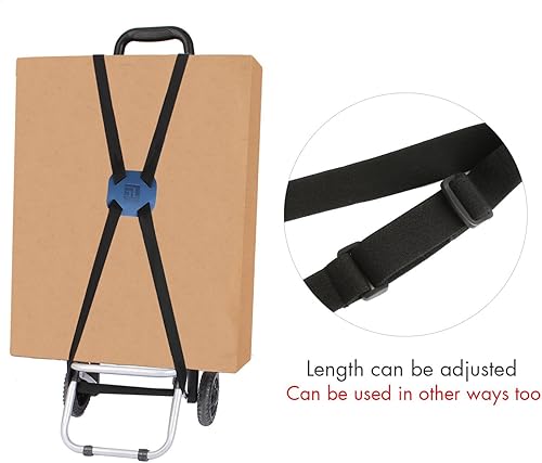 Miniatura 6 de Correas de equipaje, bolsa elástica para añadir una bolsa, maleta fácil de viajar, correa elástica (azul)