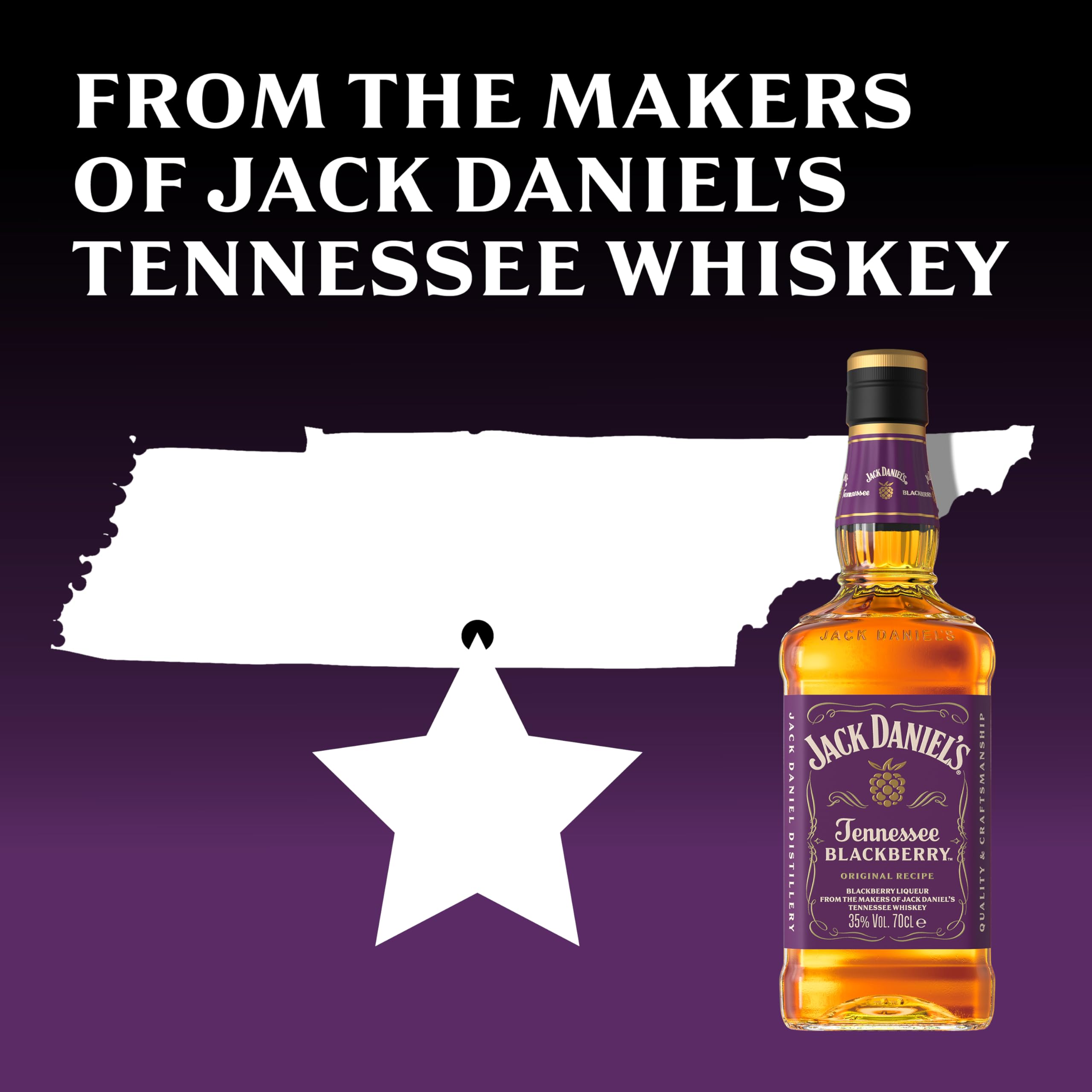 Jack Daniel's Tennessee Blackberry Whiskey - 70cl