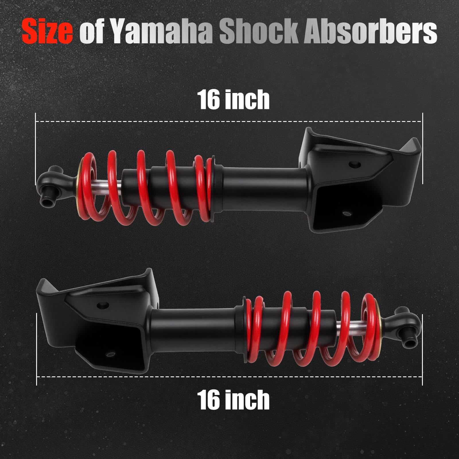 Yamaha Golf Cart Ammortizzatori Anteriori per Yamaha G29 Drive Passeggero e Lato Conducente OEM JW2-F3390-00-00 JW2-F3350-00 (rosso)