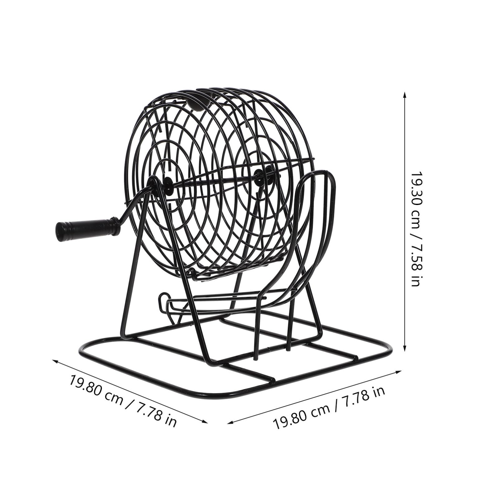 Yardwe Máquina de Lotería de Escritorio Negra de Hierro, Juego de Mesa Interactivo para Reuniones Familiares Diseño Suave y Emocionante