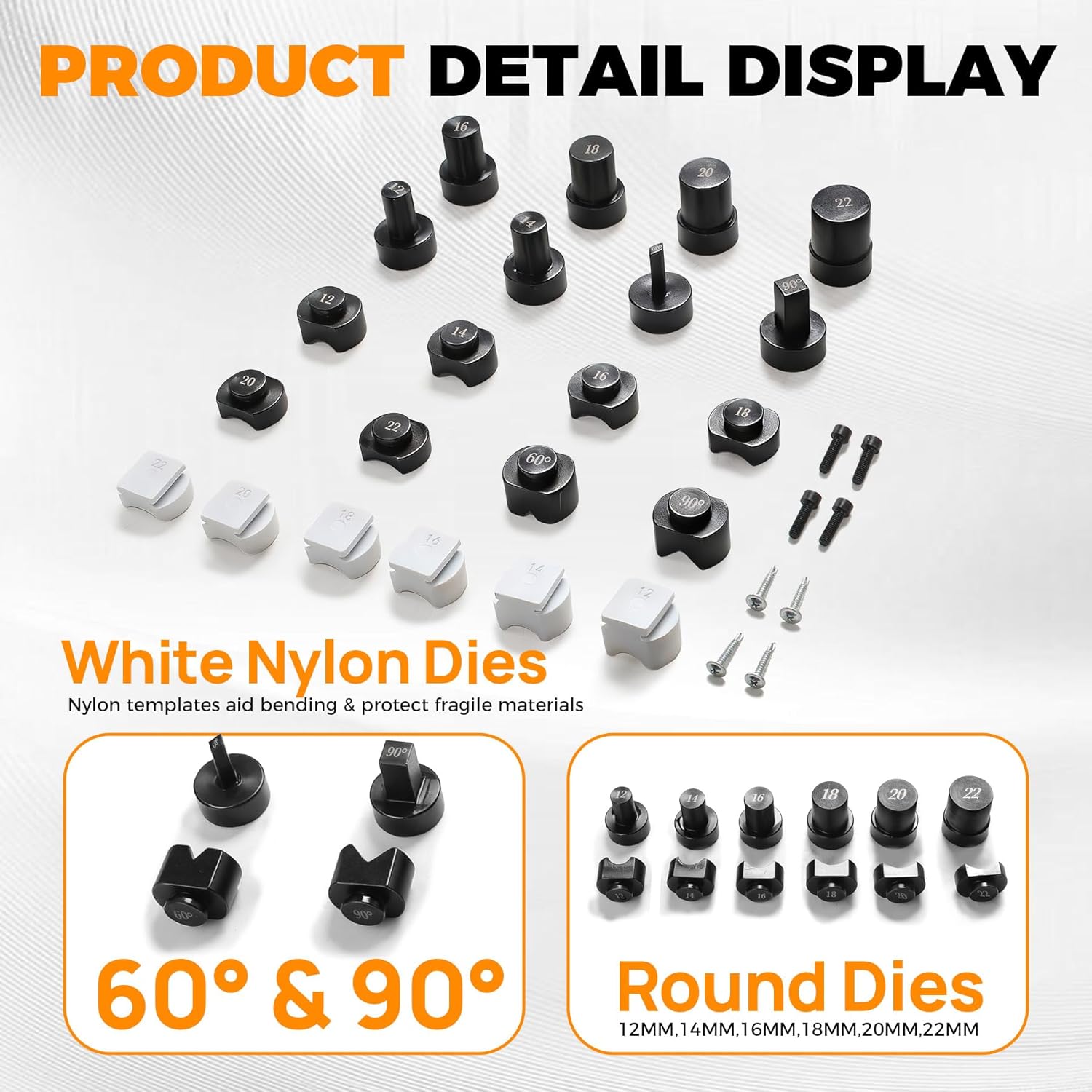 Sidasu 18 Pcs Ring Bending Tool, Spoon Ring Making Kit for DIY Jewelry, Ring Bender with Nylon Dies Set/Measurement Gauge, Precision Metal Craft Tool for Beginners & Professionals