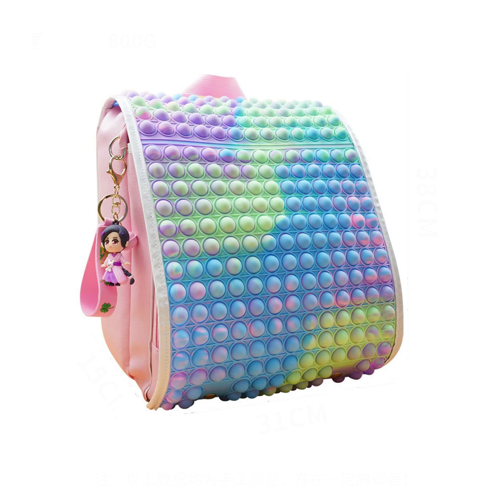 Fidget Backpack for School ,Pop-On-It Backpack,Fidget School Book Bags for Kids Teenagers Adjustable Shoulder Strap