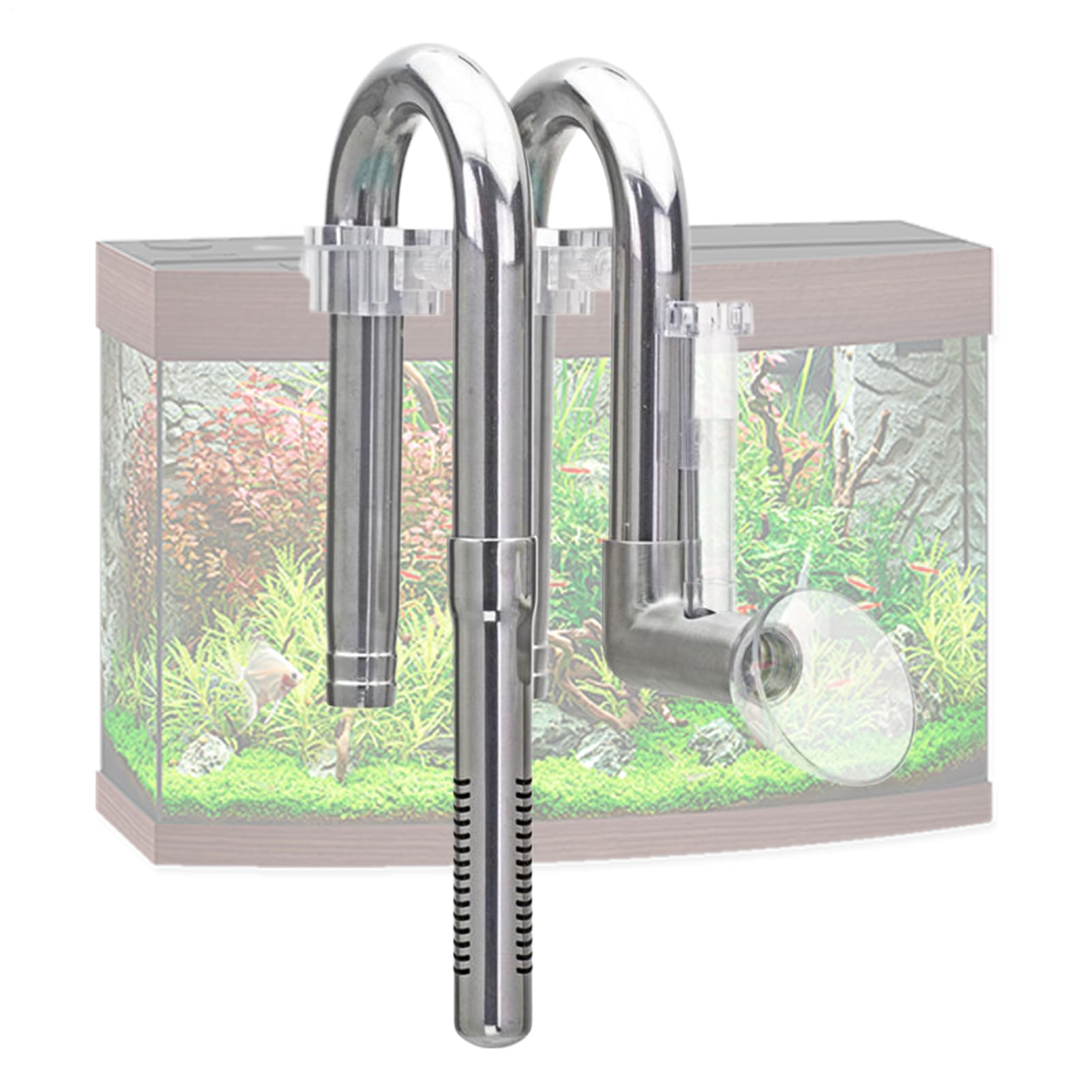 Rura Skimmera Olejowego Akwariowa Wysokowytrzymałe Rurki Ze Stali | Filtr akwariowy odtłuszczający błonę Regulowana rurka akcesoryjna do akwariów słodkowodnych i morskich dla