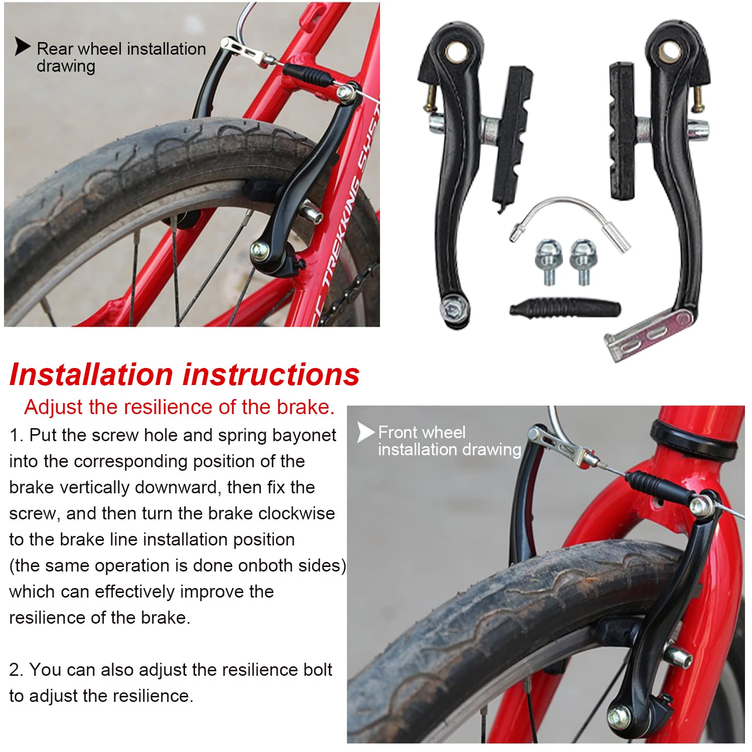 Tornillos M7 Bicicleta Tornillos De Ajuste Para Palancas De Freno De Bicicleta 2 Unidades Aluminio Rosca M7 705366