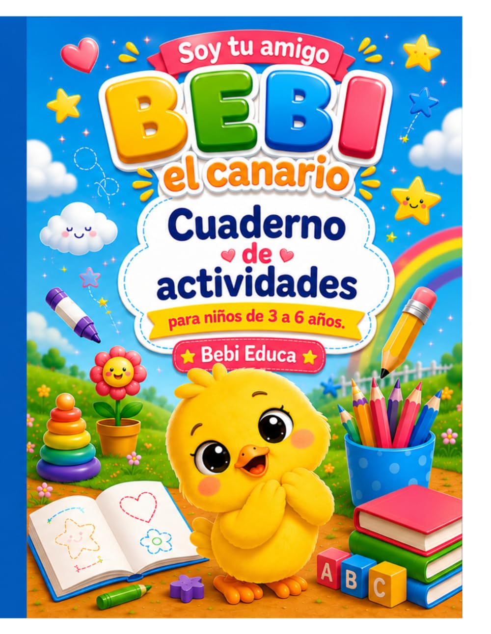 Soy tu amigo BEBI el canario: Cuaderno de actividades para niños de 3 a 6 años
