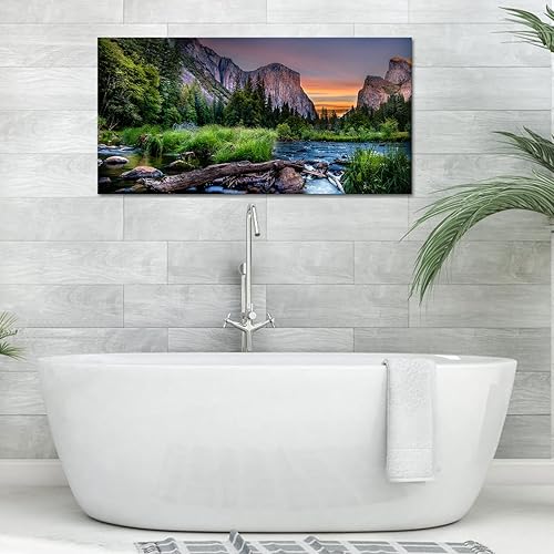 Miniatura 5 de LyerArtork Yosemite Valley National Park - Lienzo decorativo para pared, diseño de naturaleza americana, arte moderno, paisaje, decoración de pared