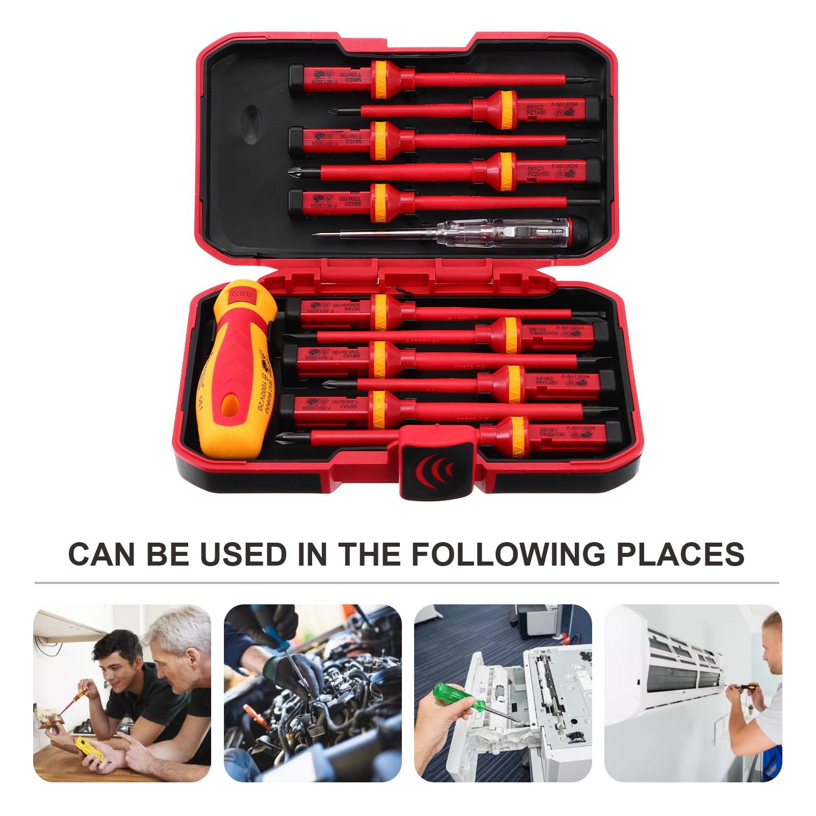 Cabilock Kit de Herramientas Electrónicas Destornilladores y Puntas de Precisión, para Abrir y Reparar Teléfonos, Adecuado para Telecomunicaciones y Uso en Casa