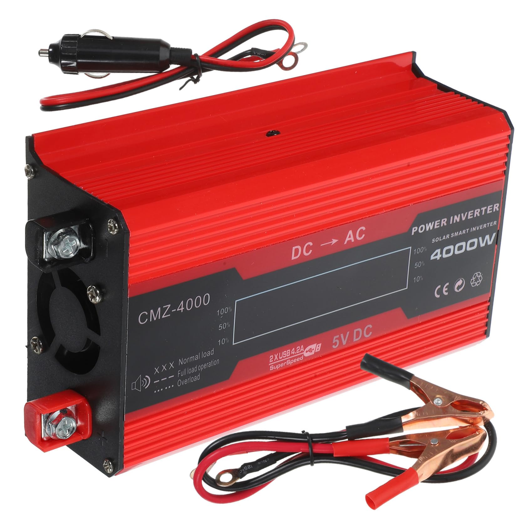 1set Inverter Potenza Con Display Lcd e Doppia Usb Adattatore Per Auto e Camper Per Viaggi e Attività All Aperto