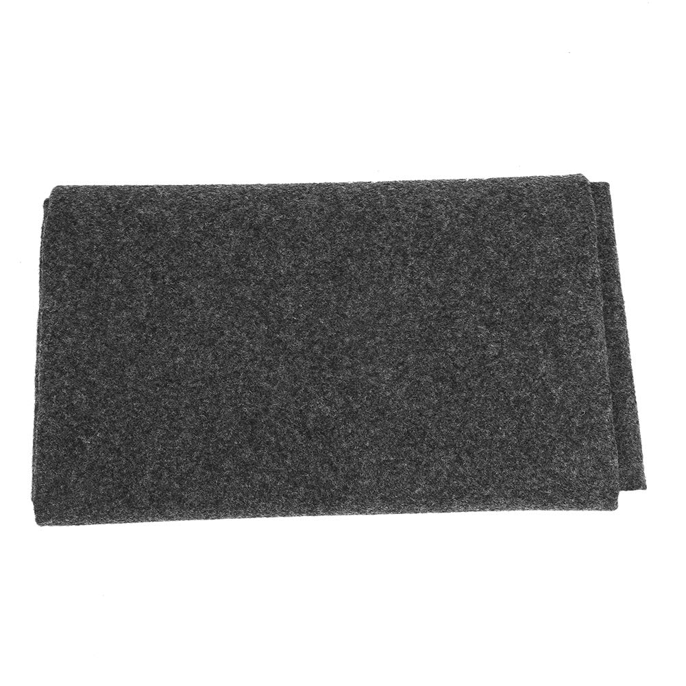 50x36in Black Outdoor Oil Barbecue Proof Environmental Protection Barbecue Mat BBQ Grill Oven Floor Mat