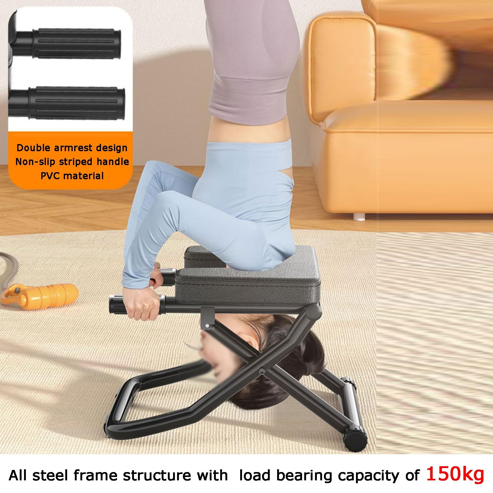 Sedia For Inversione Yoga, Sgabello Pieghevole For La Pratica Della Testa, Con Portata Di 150 Kg, For L'allenamento Di Forza E Equilibrio