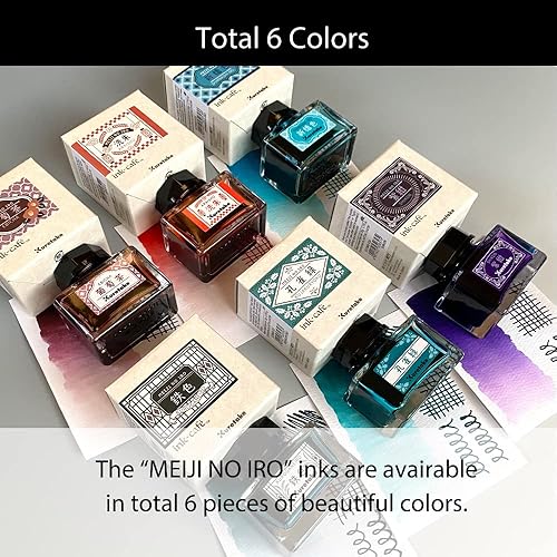 Miniatura 4 de Kuretake Ink-café MEIJI NO IRO "EBICHA" Ink Bottle 20g for Fountain Pens