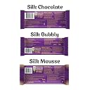 Cadbury Dairy Milk Silk Bubbly 112 g, Silk Mousse 110 g & Silk 144g Chocolate Bars, 366 g (Pack of 3) gallery image
