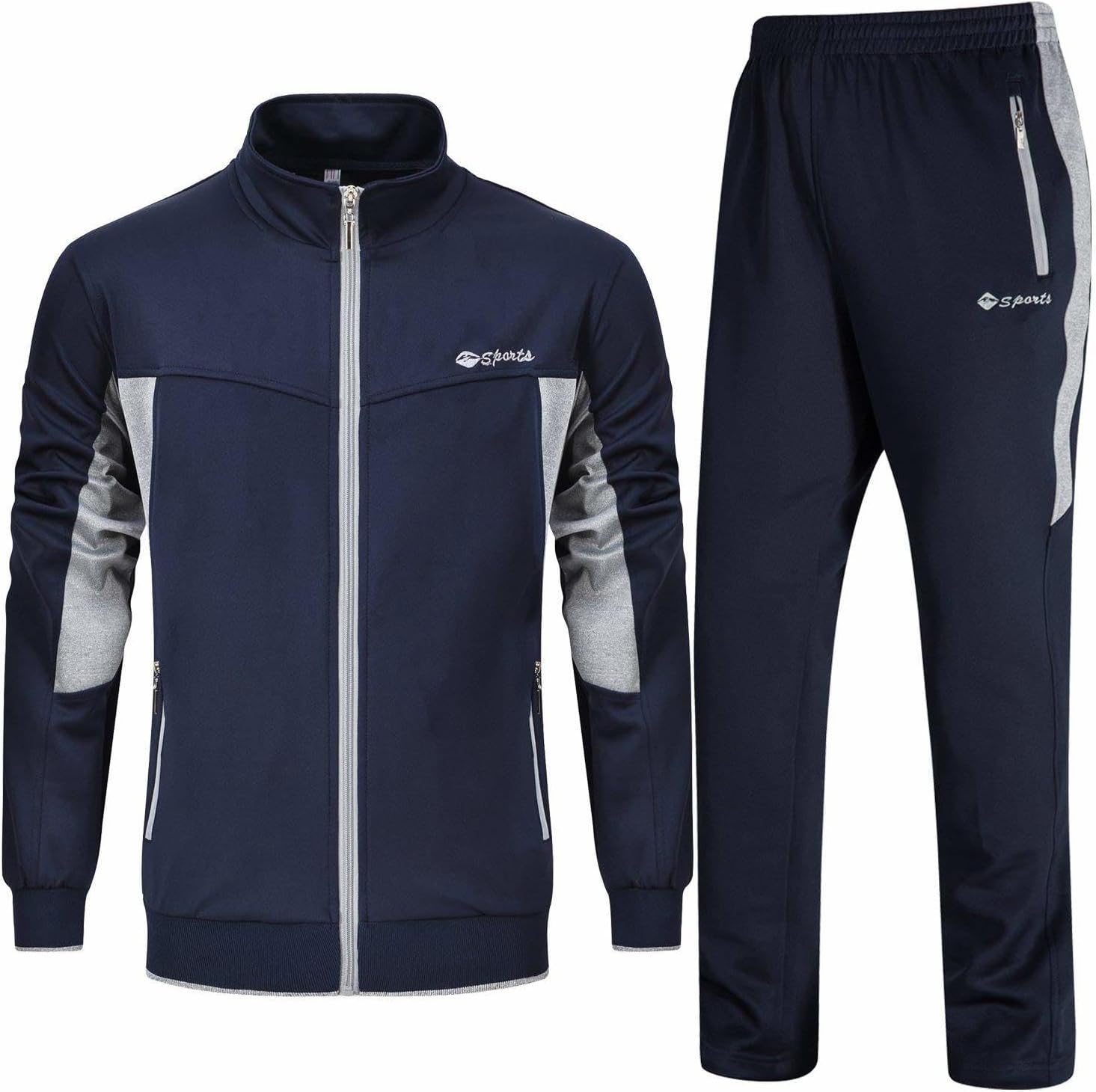 Men's Tracksuit Sweatsuits 2 Piece Set Athletic Jogging Gym Activewear Sweat Track Suits Sets