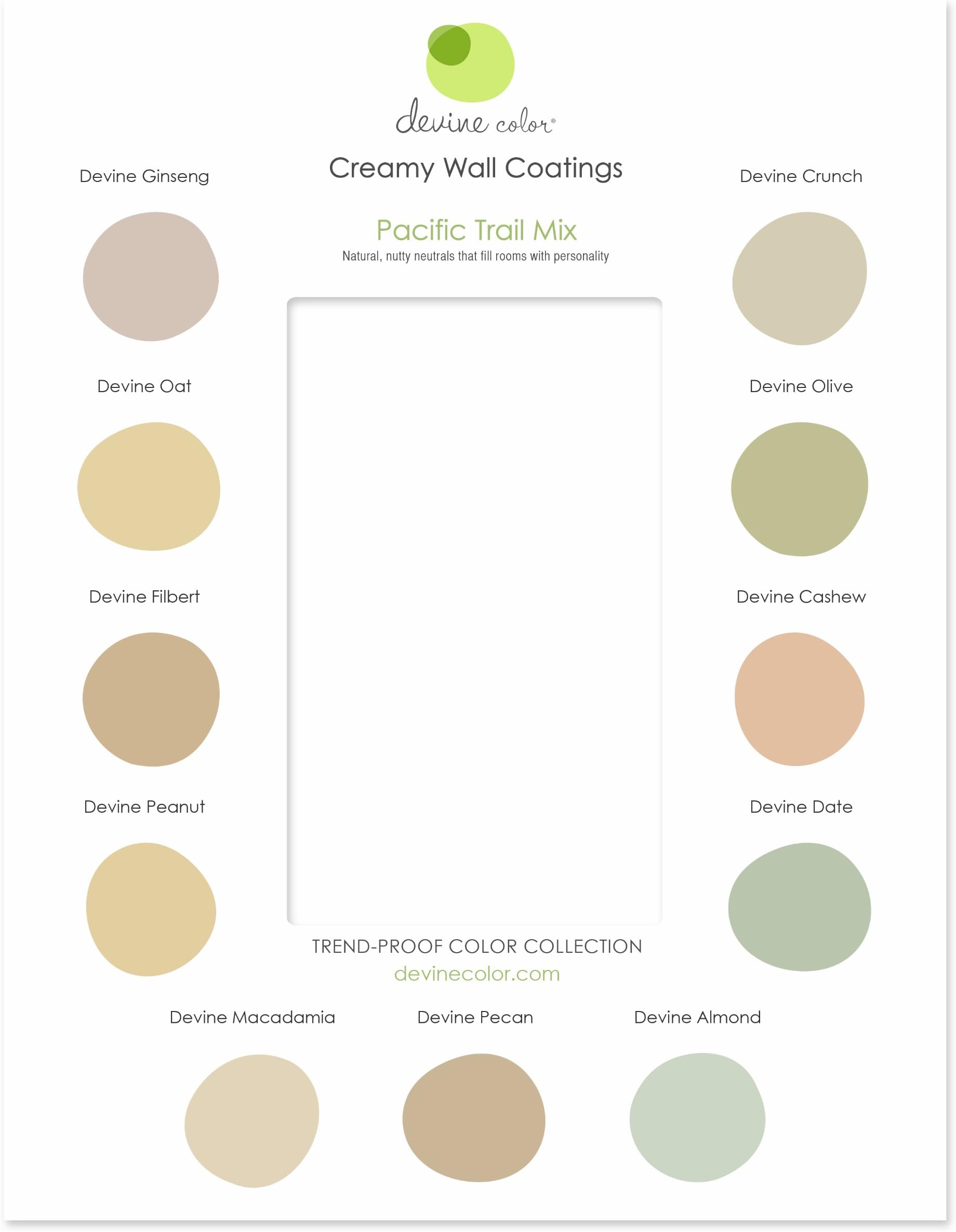 Interior Paint Discovery Card, Pacific Trail Mix