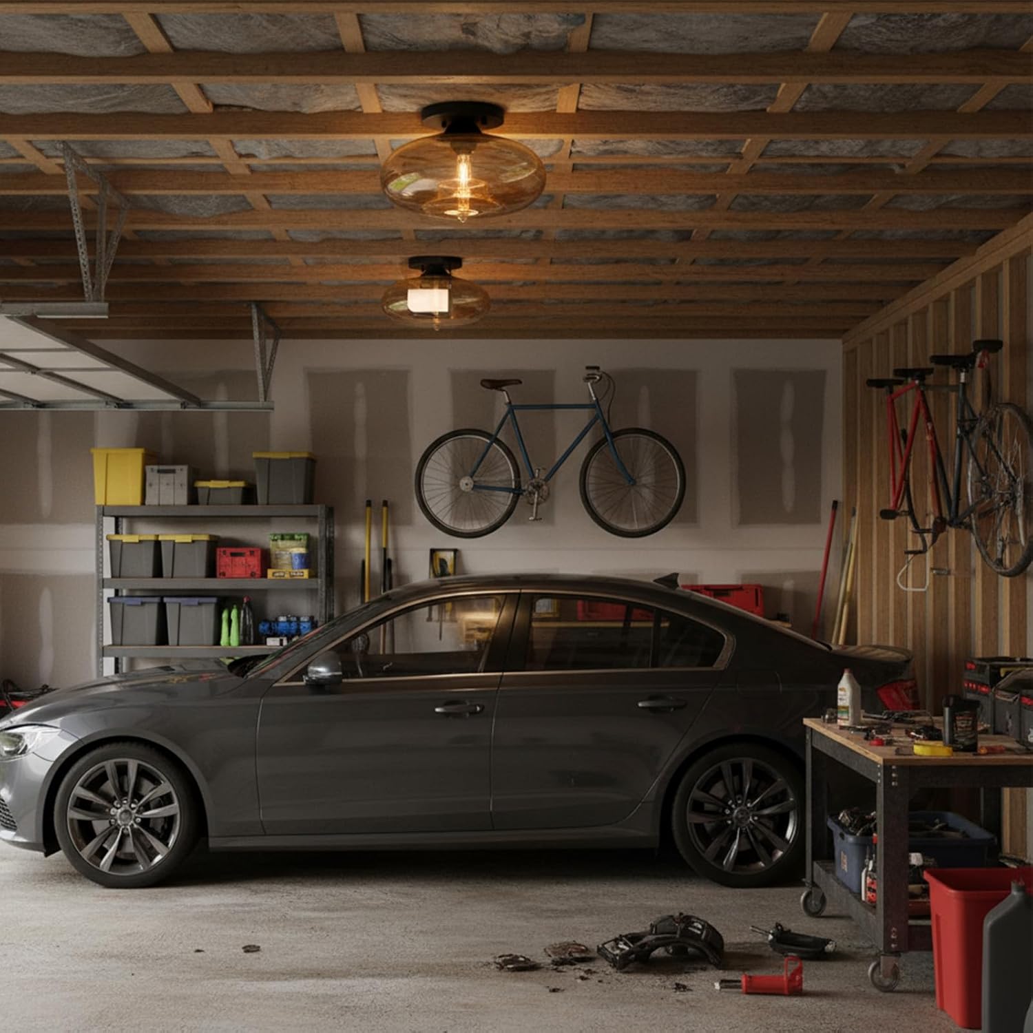 Glass Semi Flush Mount Ceiling Light Fixture Entryway Ceiling Light Porch Light Hallway Foyer Lighting Fixtures