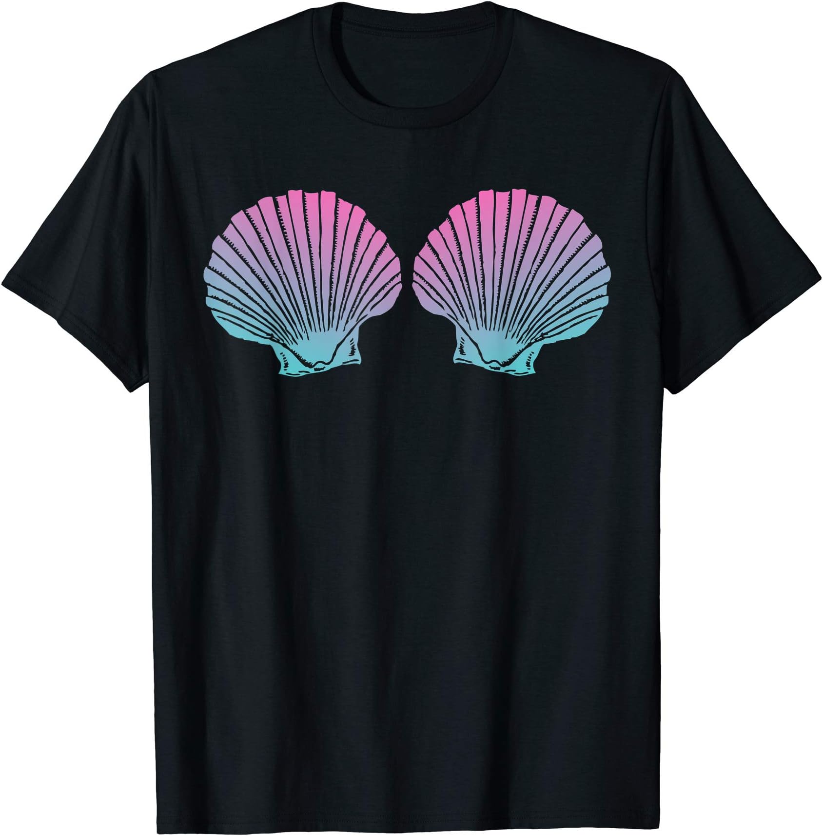 Mermaid Shell Birthday Party CostumesMermaid Shell Costume - Halloween Mermaid Seashell Party T-Shirt