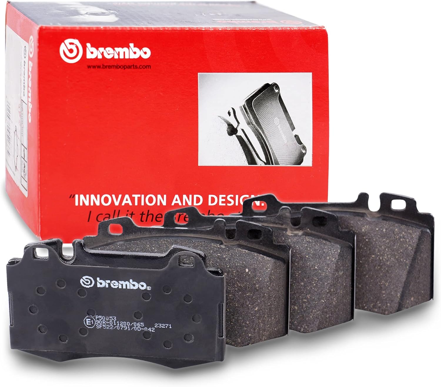 Brembo P50053 Low-Met Front Disc Brake Pad Set MERCEDES-BENZ/MERCEDES-BENZ (BBDC) OE# A004420052067