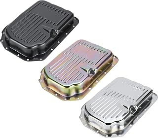 Speedway Motors GM 4L80E Transmission Pan, 2.75 Inch Depth Black Steel Design, Fits Chevy and GM 4L80, 4L80E, 4L85E Transmissions, Durable Replacement Pan