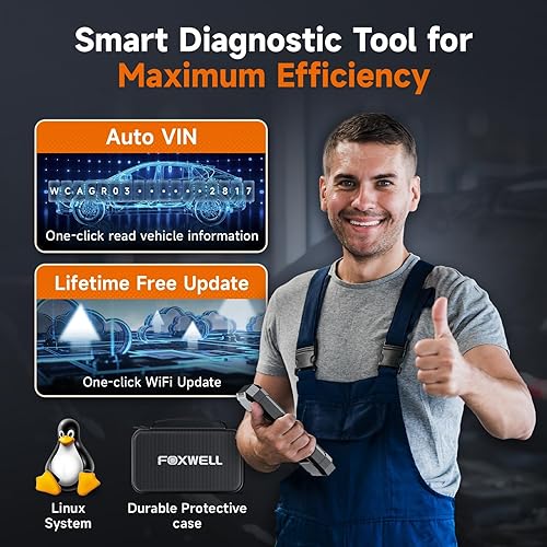 Miniatura 8 de FOXWELL NT624 Elite OBD2 escáner actualizado desde NT614Elite y NT604Elite lector de código, herramienta de escaneo OBD2 de todo el sistema, 8