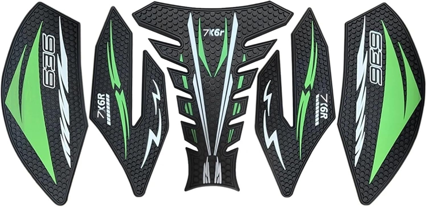 Motorcycle Tank Sticker Motorcycle Accessories Non-Slip Side Fuel Tank Pad Stickers Protection for KAW&A&SAKI ZX-6R ZX636 2019-2025.