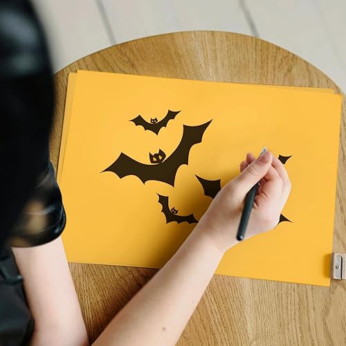 Miniatura 5 de 100 hojas de cartulina amarilla de 8.5 x 11 pulgadas, papel de impresora de tarjetas amarillas Goefun para invitaciones, menús, bodas, tarjetas de