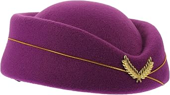 Women Flight Attendant Hat Stylish Air Stewardess Cap for Cosplay Performances Bright Fits Lightweight Design for Halloween Dance Parties
