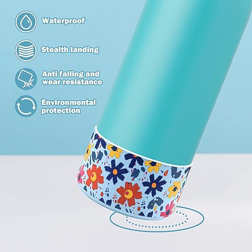 Miniatura 3 de HEYSKAY 2 piezas de bota de silicona para botella de agua Owala Funda protectora antideslizante para Owala Twist, FreeSip y Flip Botella de agua de