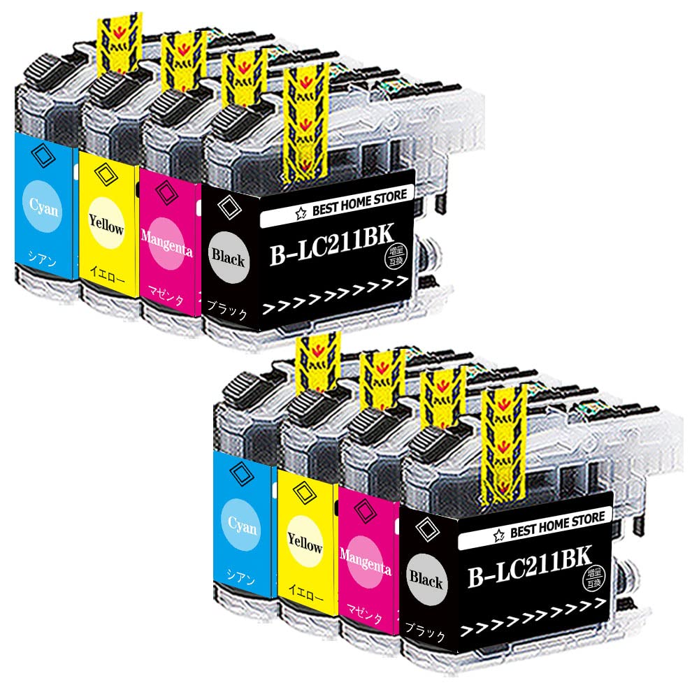 ブラザーLC211-4PK4色セット× 2とLC211BK×1とおまけ9個付き 楽天市場】インク ブラザー brother LC211-4PK 4色セット対応